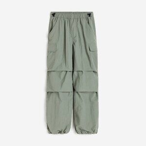 H&M Loose Fit Pants - Girls/Kids US Size 14 - Khaki Green - New with Tags